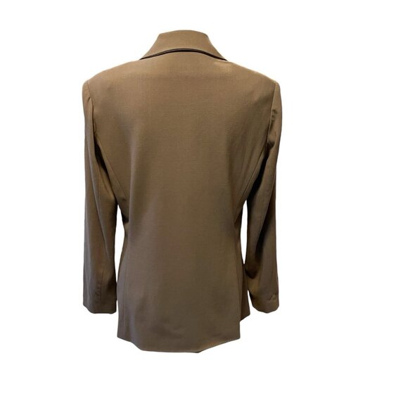 Vintage St. John Collection By Marie Gray Brown Santana Knit Blazer Jacket SZ 6 - Picture 4 of 13